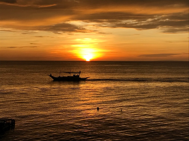 Sunset from Boracay West Cove